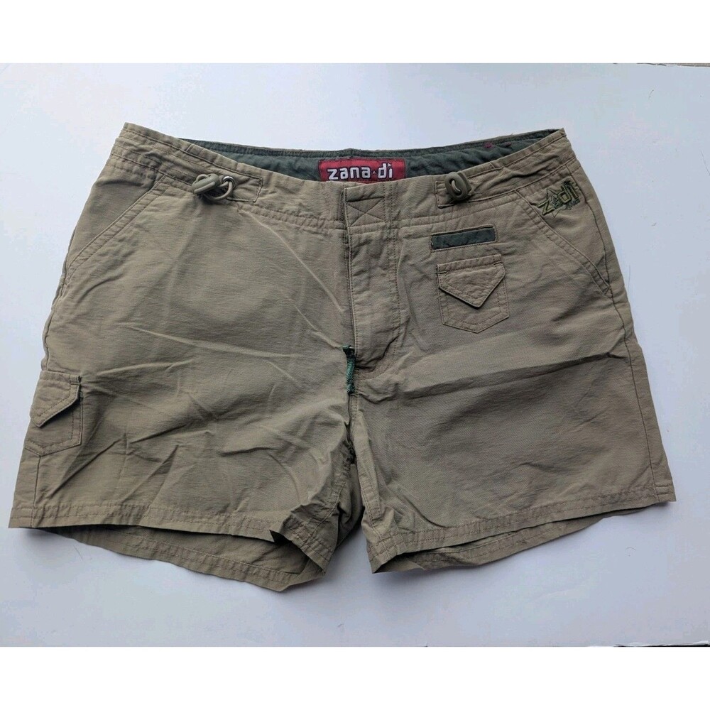 Zana Di Y2K Shorts Junior Size 3 Tan Summer Beach Cotton Nylon